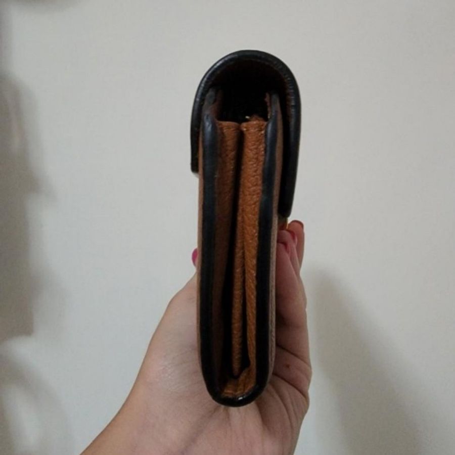Chloe drew leather wallet 豬鼻經典長夾 焦糖咖-5