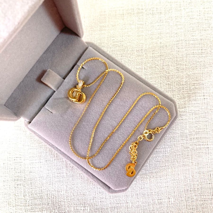 ✨ Dior 水鑽CD中古項鍊-4