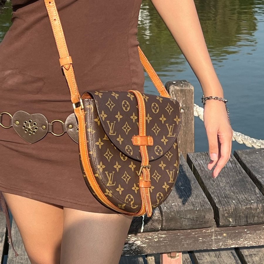 LV 經典老花 馬鞍包 斜背包-26