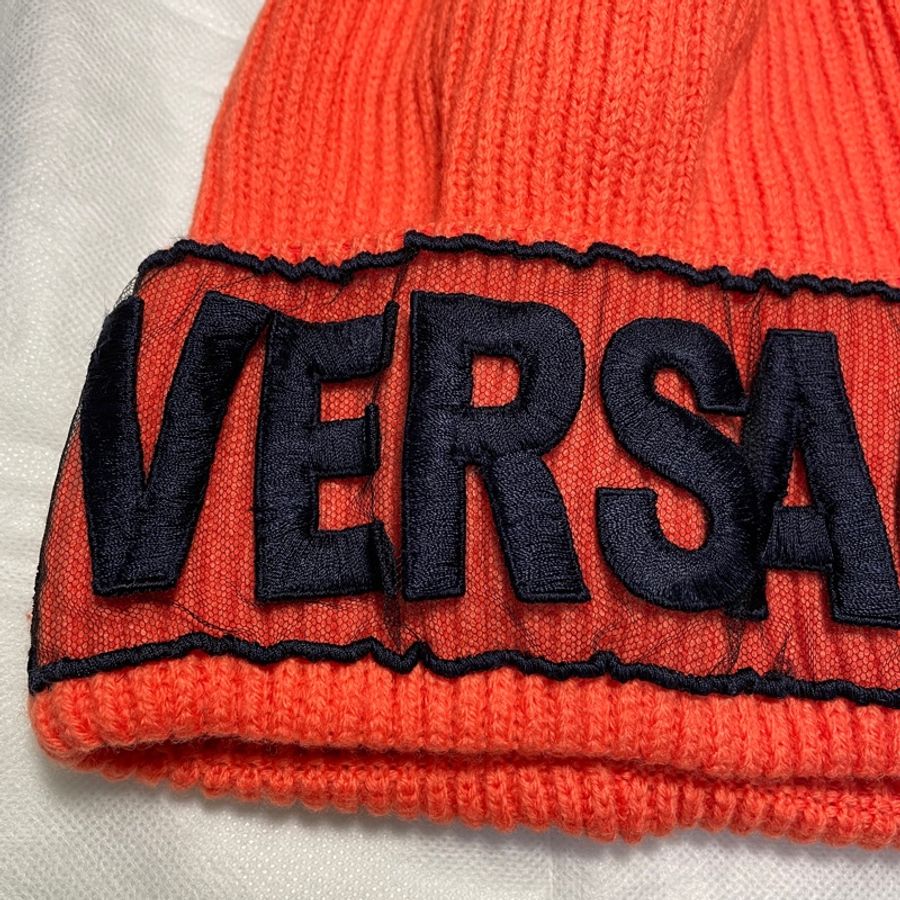 Versace 凡賽斯 刺繡毛帽 冷帽 帽子-1