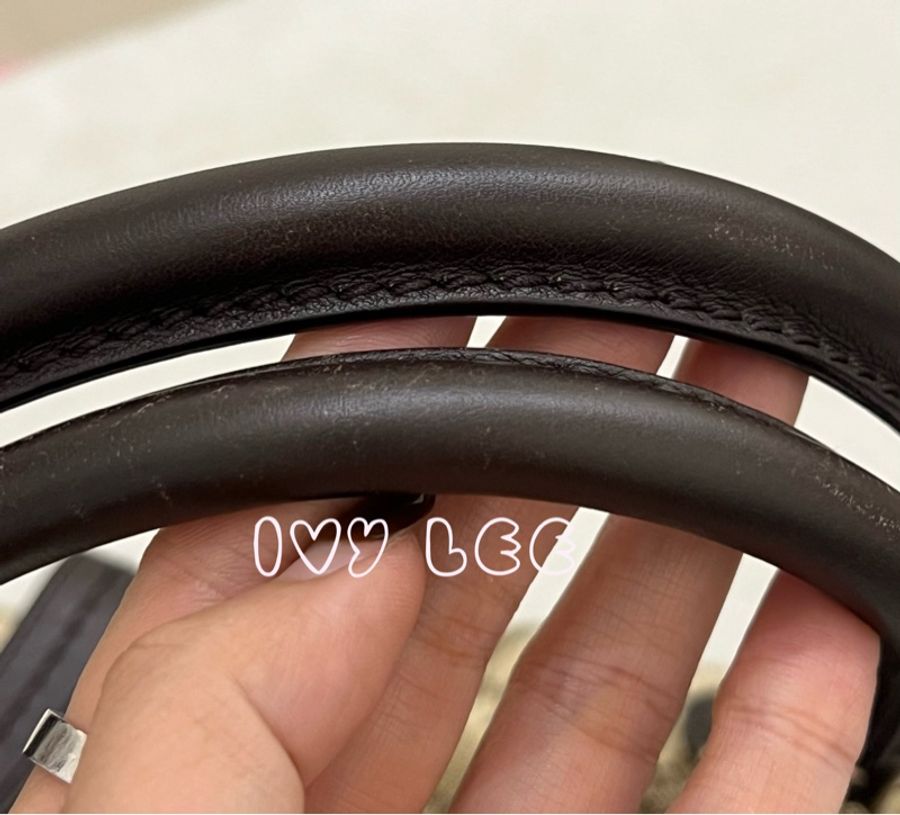 Gucci Sukey 247902 女式真皮 GG帆布手提包 黑色邊單肩包 二手精品-3