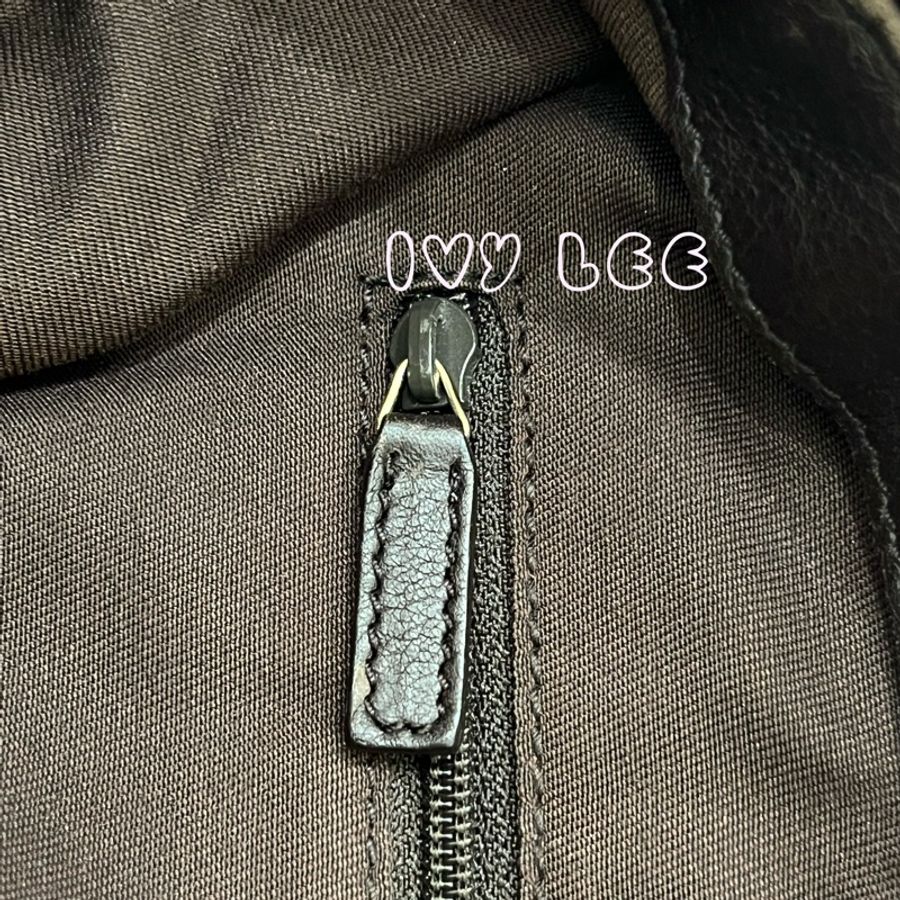 Gucci Sukey 247902 女式真皮 GG帆布手提包 黑色邊單肩包 二手精品-7