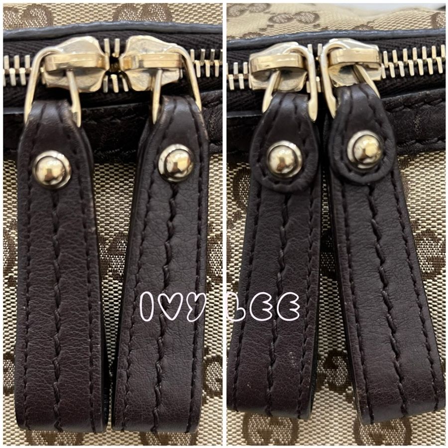 Gucci Sukey 247902 女式真皮 GG帆布手提包 黑色邊單肩包 二手精品-16