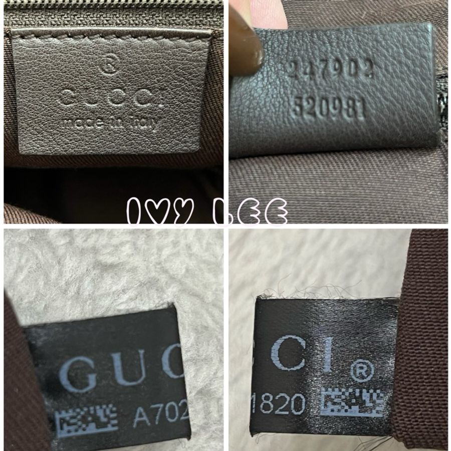 Gucci Sukey 247902 女式真皮 GG帆布手提包 黑色邊單肩包 二手精品-17