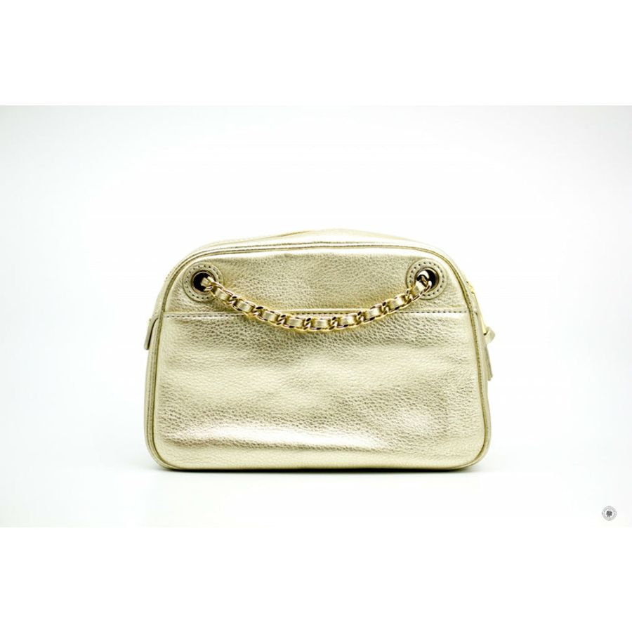 Tory Burch Thea Gold Metallic Leather Shoulder Bags Ghw-2