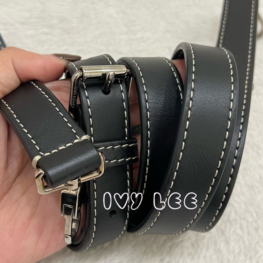 BURBERRY House Check 帆布小牛皮經典格紋 深樺木棕色 斜背包 肩背包 二手精品-11