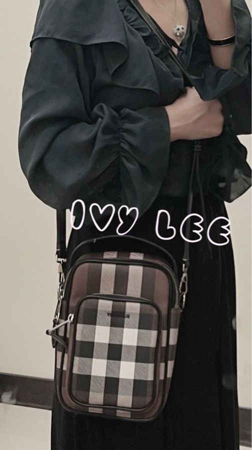 BURBERRY House Check 帆布小牛皮經典格紋 深樺木棕色 斜背包 肩背包 二手精品-24