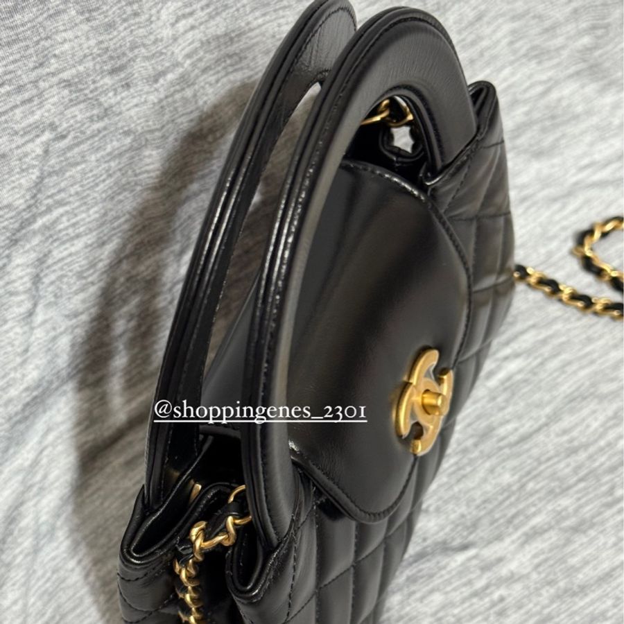 香奈兒 Chanel 全新品 Kelly nano shopping bag 凱莉包 可放手機的尺寸-6