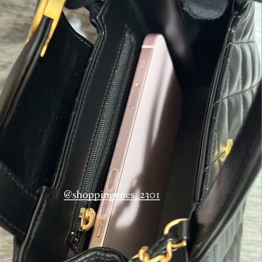 香奈兒 Chanel 全新品 Kelly nano shopping bag 凱莉包 可放手機的尺寸-7