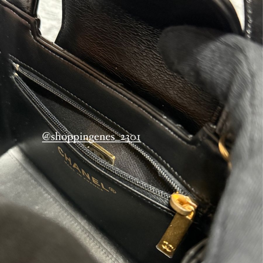 香奈兒 Chanel 全新品 Kelly nano shopping bag 凱莉包 可放手機的尺寸-8