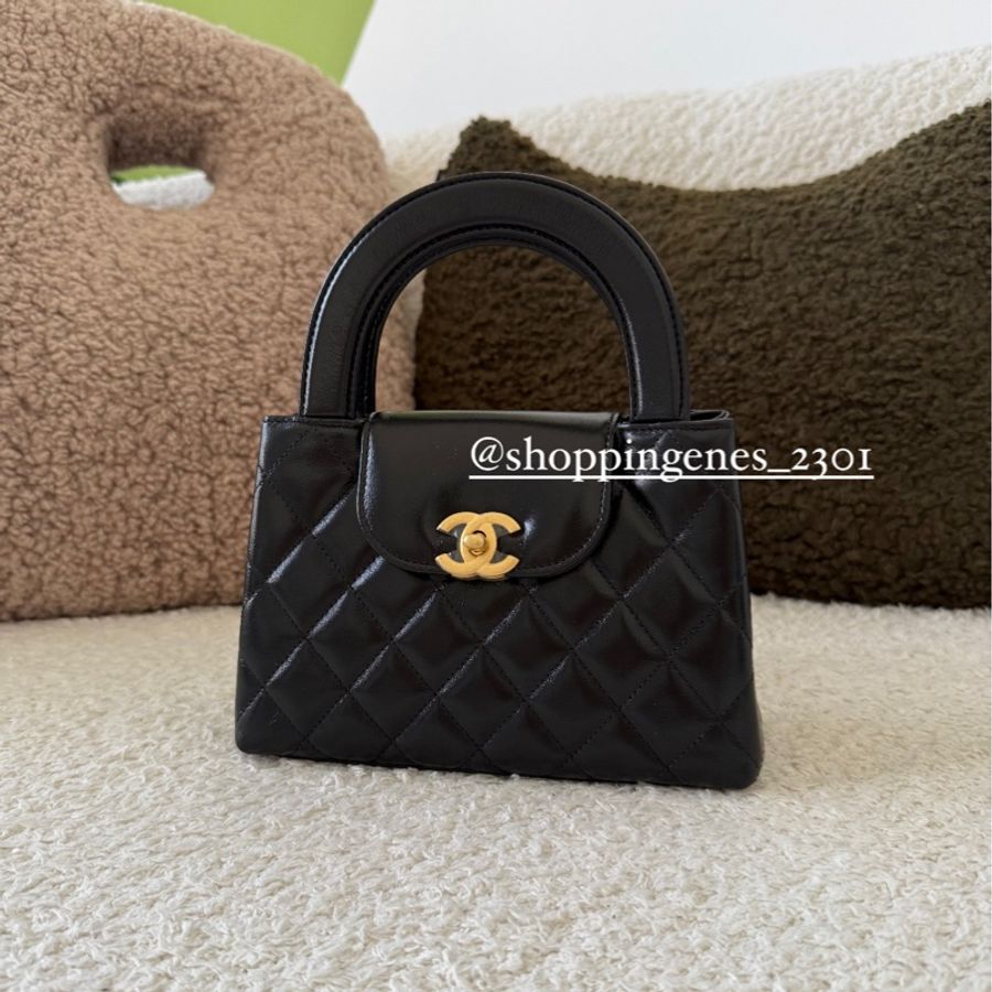 香奈兒 Chanel 全新品 Kelly nano shopping bag 凱莉包 可放手機的尺寸-1