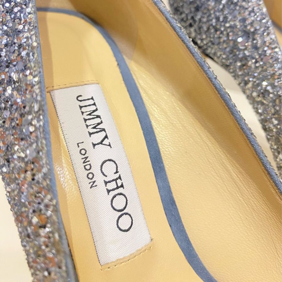 全新Jimmy choo 經典漸層亮片高跟鞋/婚鞋10cm-4
