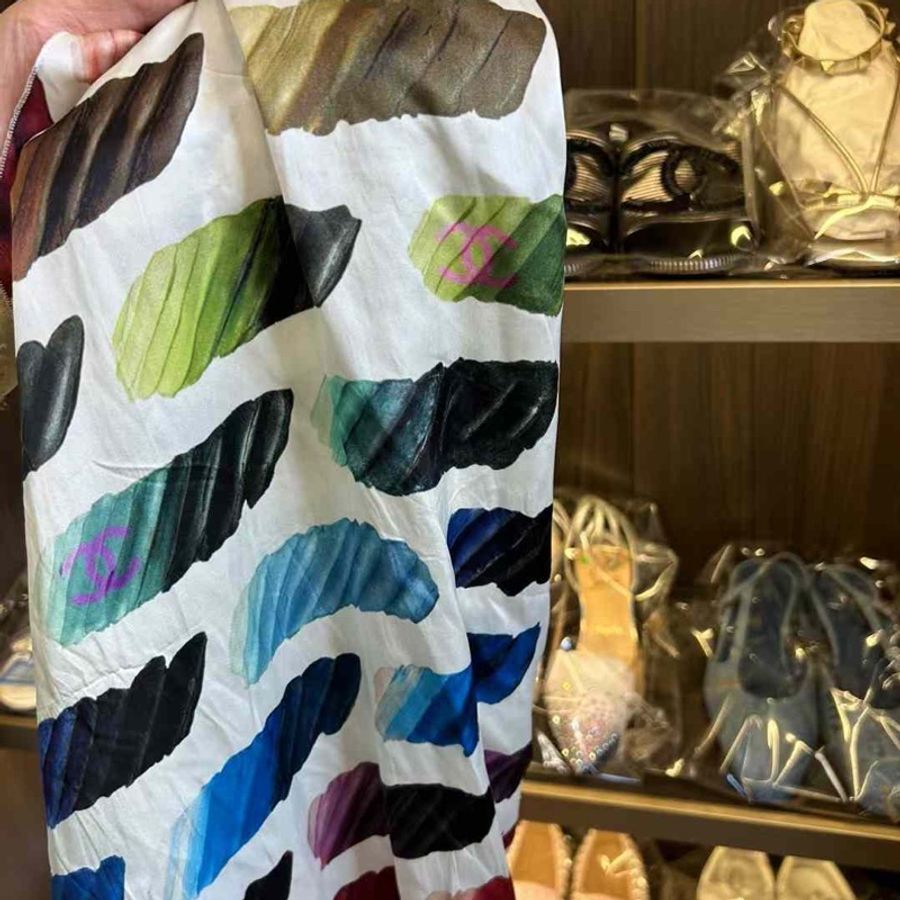 Chanel 真絲半身裙 36號 非常新-7