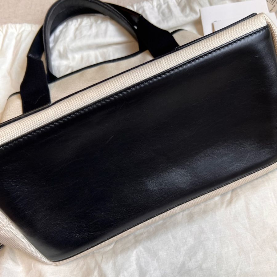 Balenciaga Navy S 小款帆布手提托特子母包-8