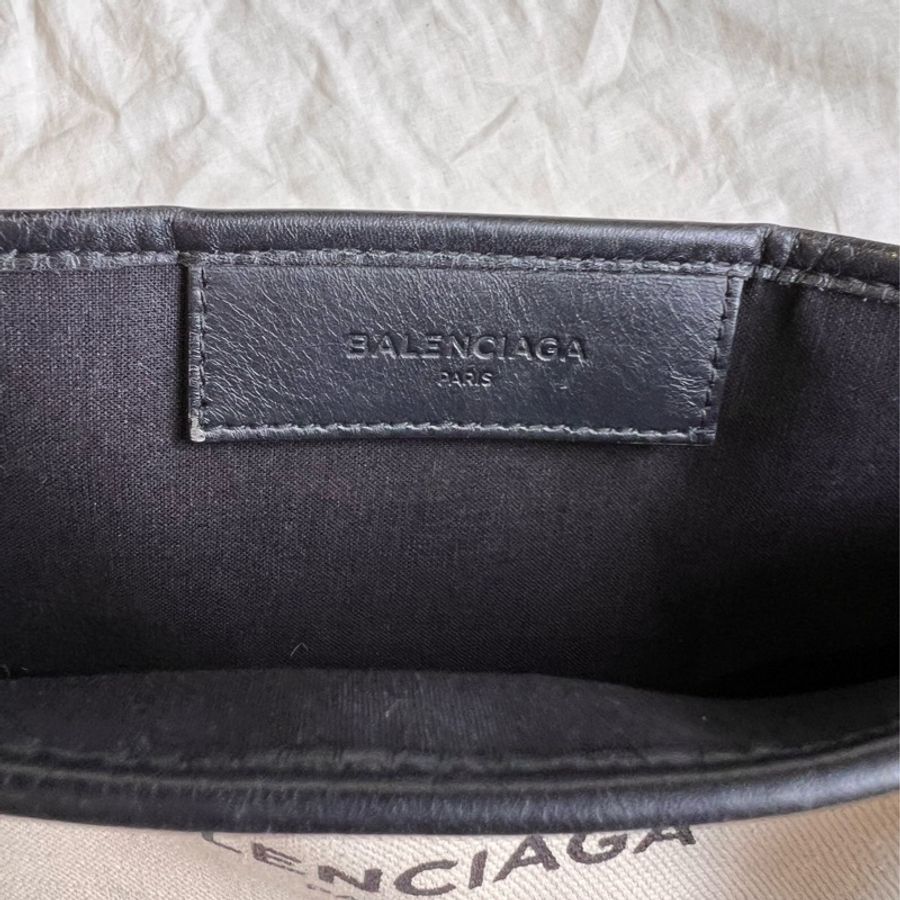 Balenciaga Navy S 小款帆布手提托特子母包-12