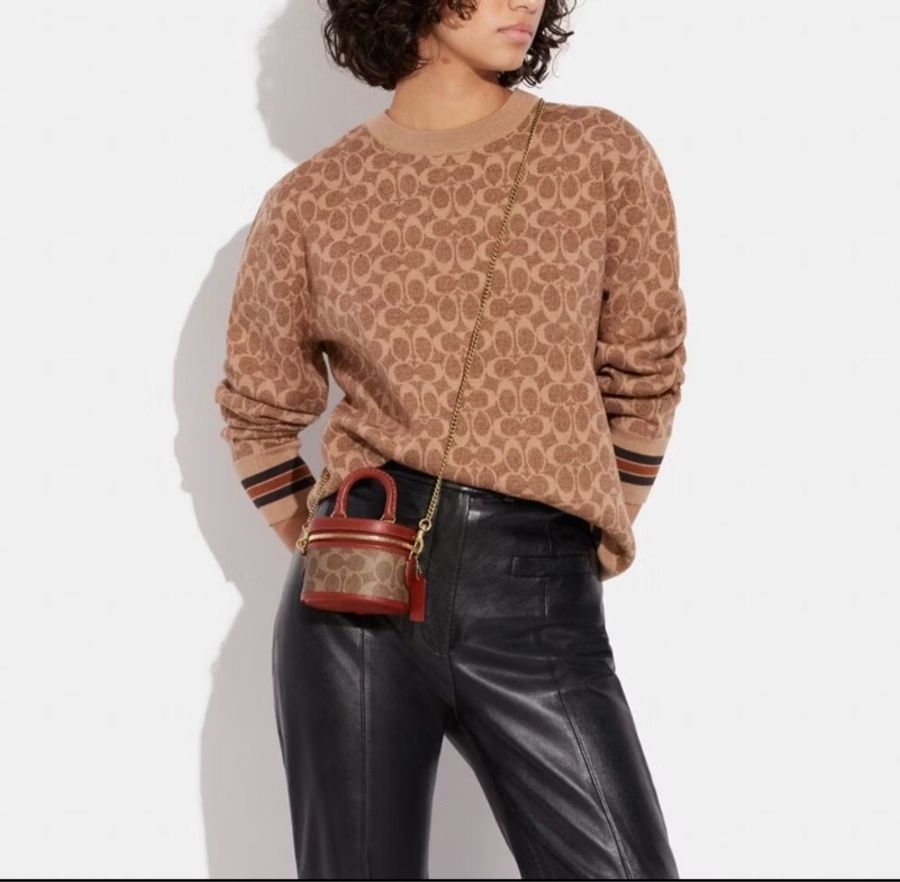 COACH TRAIL 12 經典Logo印花斜背包 可以議價-3