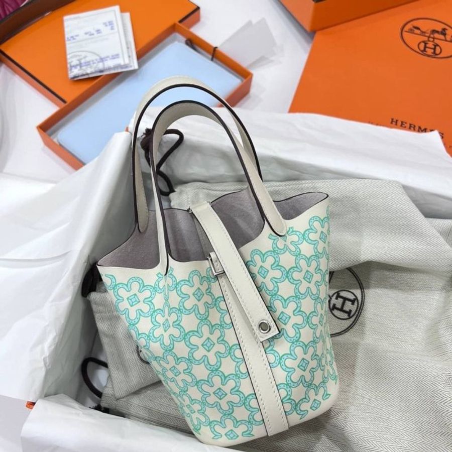 hermes mini picotin 14公分 最可愛的 水桶包 手提包 菜藍子 小廢包 廢包 手拿包-2