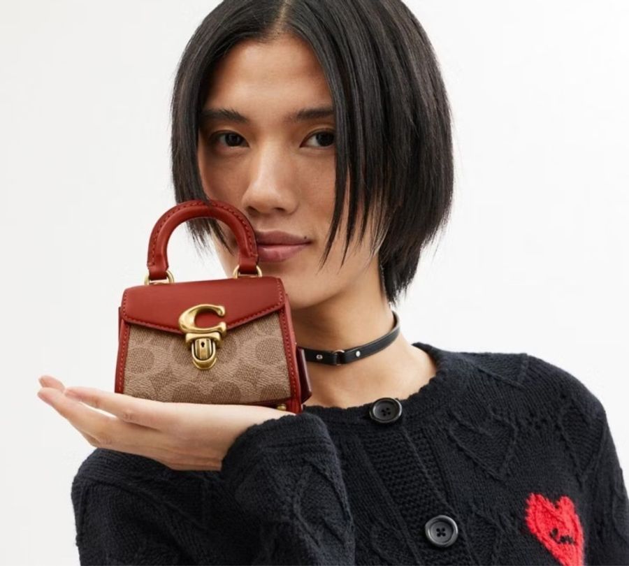 COACH SAMMY經典Logo 頂部手提包-4
