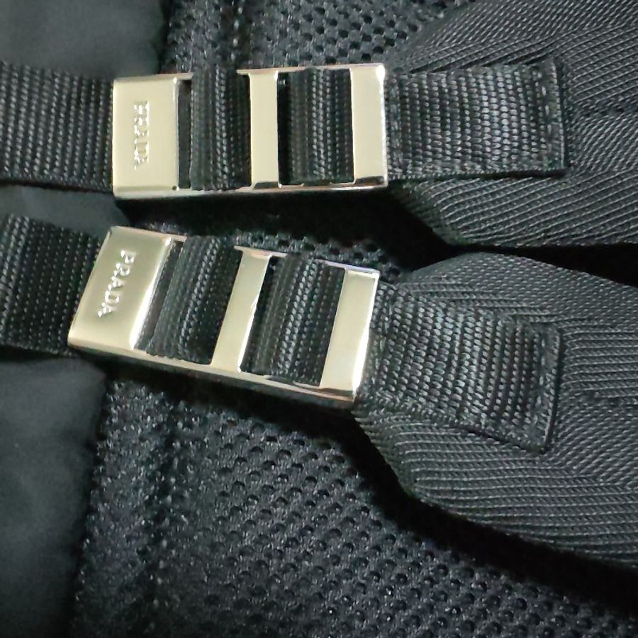 (已保留❌勿下單)Prada Re-nylon saffiano leather backpack 黑色中性款式後背包 尼龍 背囊 雙肩包 男女合用-19