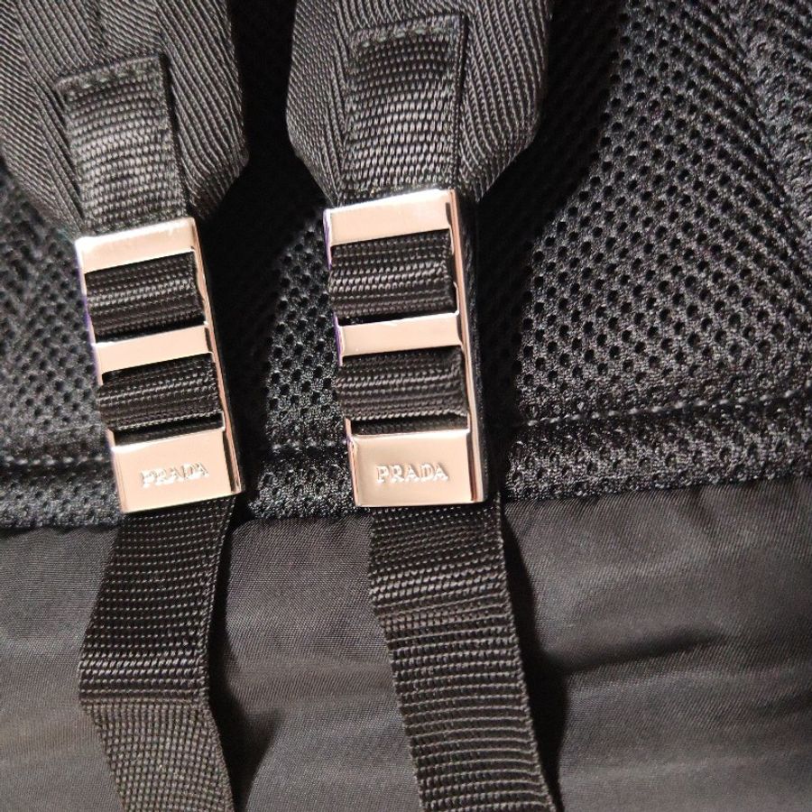 (已保留❌勿下單)Prada Re-nylon saffiano leather backpack 黑色中性款式後背包 尼龍 背囊 雙肩包 男女合用-20