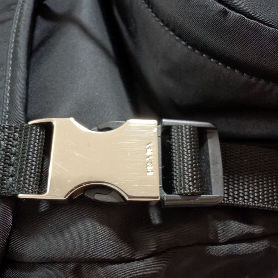 (已保留❌勿下單)Prada Re-nylon saffiano leather backpack 黑色中性款式後背包 尼龍 背囊 雙肩包 男女合用-21