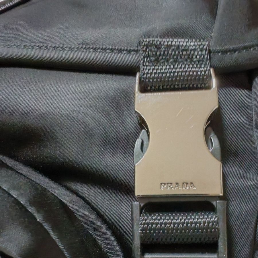 (已保留❌勿下單)Prada Re-nylon saffiano leather backpack 黑色中性款式後背包 尼龍 背囊 雙肩包 男女合用-22