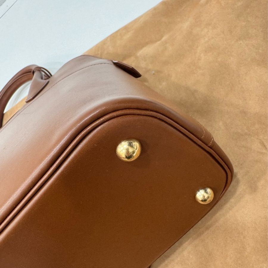 HERMES 愛馬仕 棕色 金棕 31 Bolide 保齡球包 手提包 斜背包 肩背包 側背包-15
