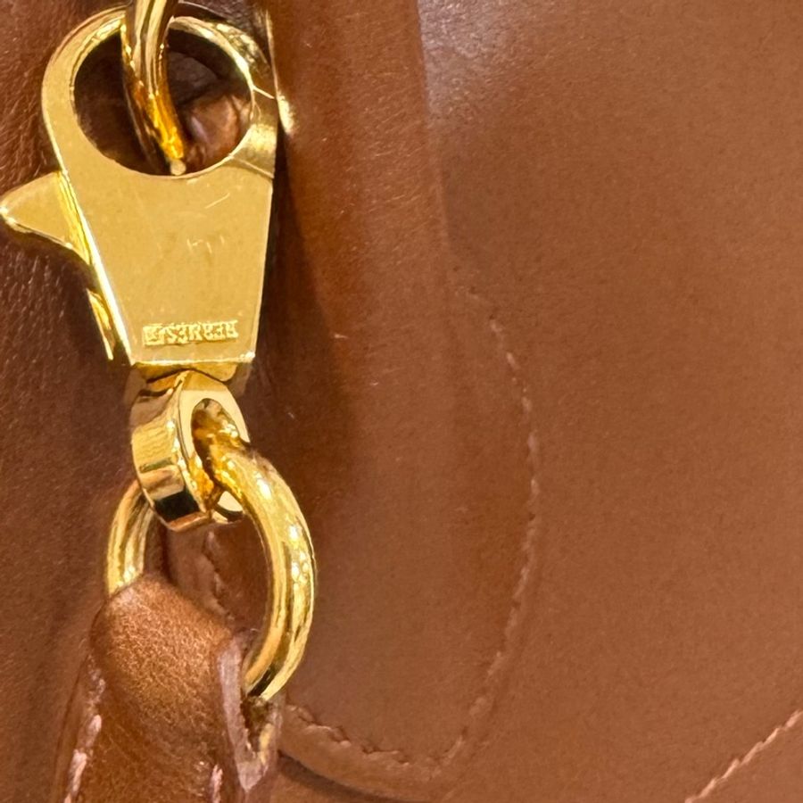 HERMES 愛馬仕 棕色 金棕 31 Bolide 保齡球包 手提包 斜背包 肩背包 側背包-25