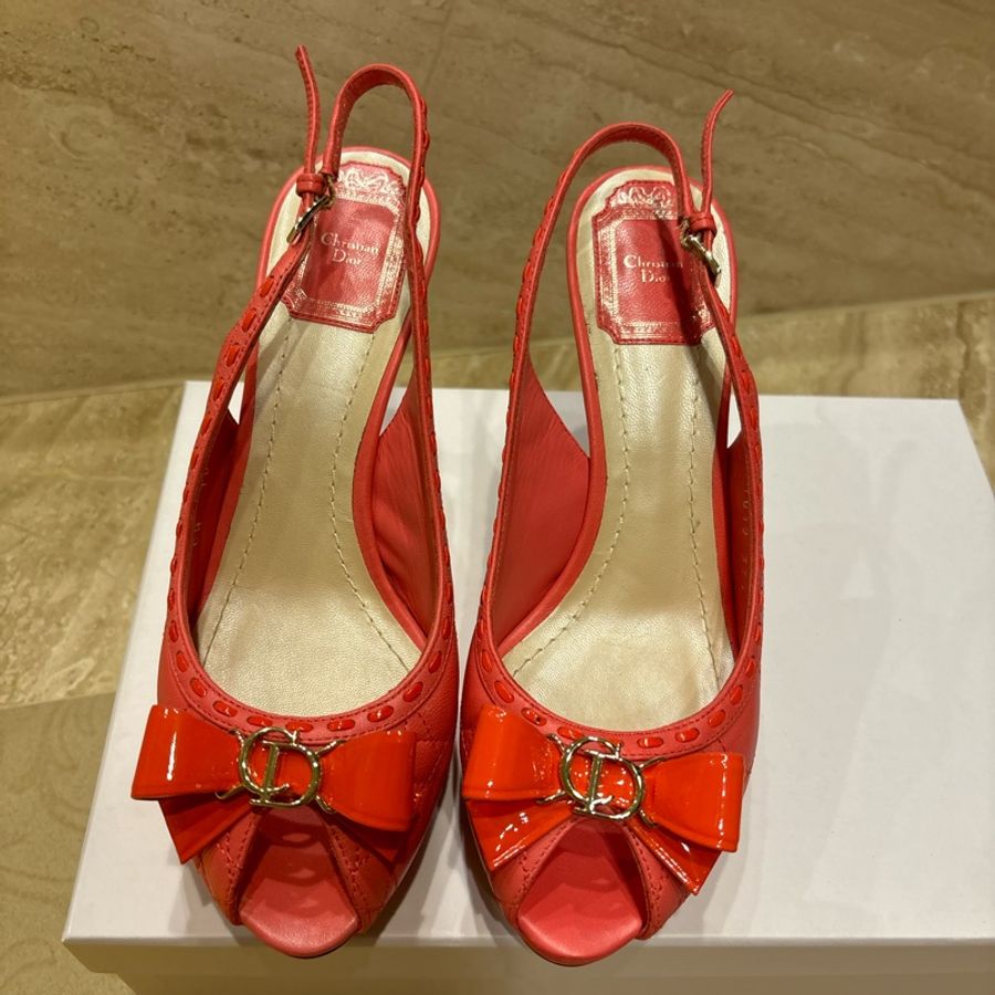 Dior粉色高跟鞋-6