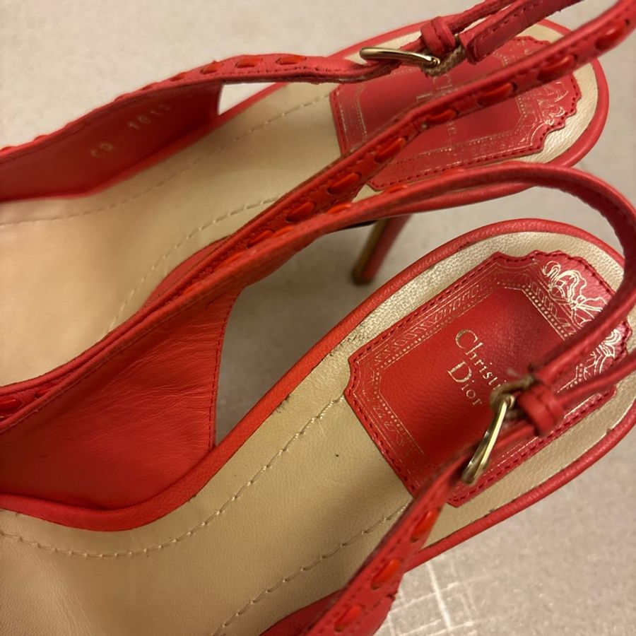 Dior粉色高跟鞋-17