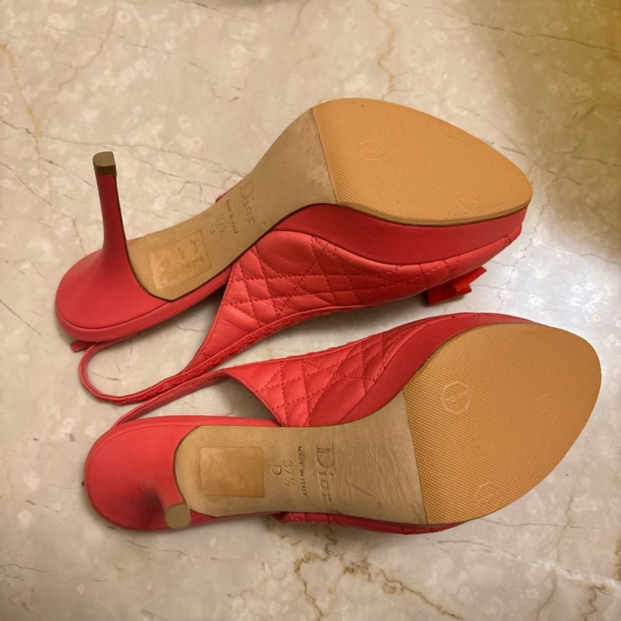 Dior粉色高跟鞋-37