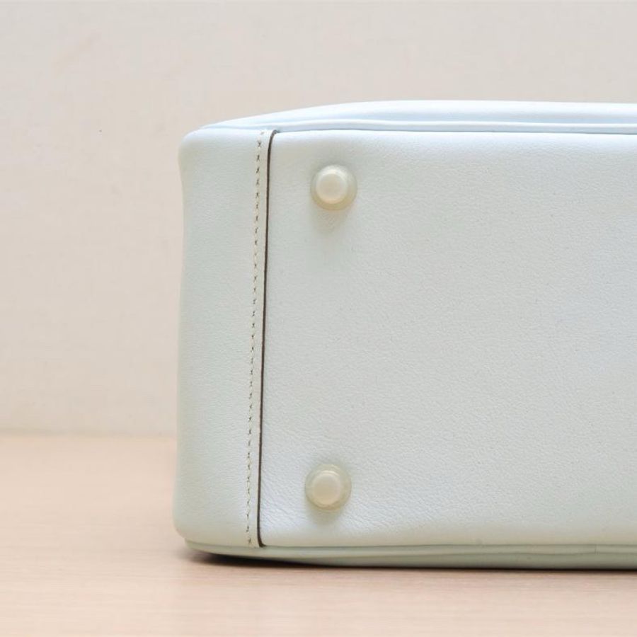 HERMES(愛馬仕) Lindy Mini T0霧霾藍 Swift皮 Z刻 金扣-3