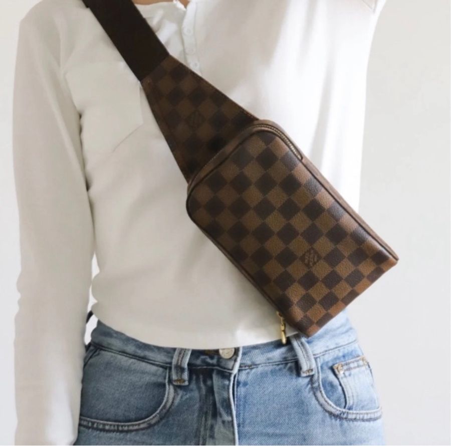 LV N51994 經典棕色棋盤格Damier 胸包/腰包-0