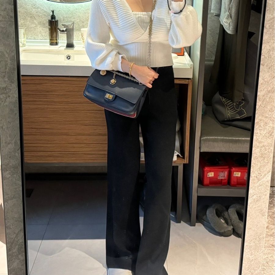 Chanel 香奈兒 漢堡 限量款 2.55 徽章 藏藍 斜背包 肩背包 側背包 手提包 鏈條包 帶鏈包-7