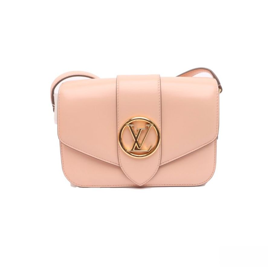 Louis Vuitton PONT9 裸粉色斜背包,LV路易威登,單肩包,側背包,二手真品,正品,免運-0