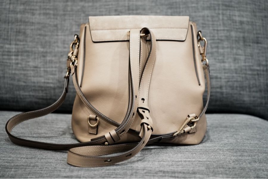 Chloé Faye Small Textured-Leather and Suede Backpack-6