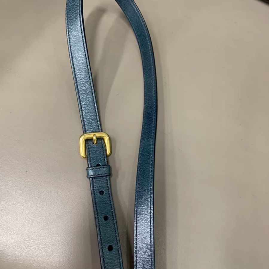 Prada油蠟牛皮手提斜挎包👜配原廠長背帶💝-33
