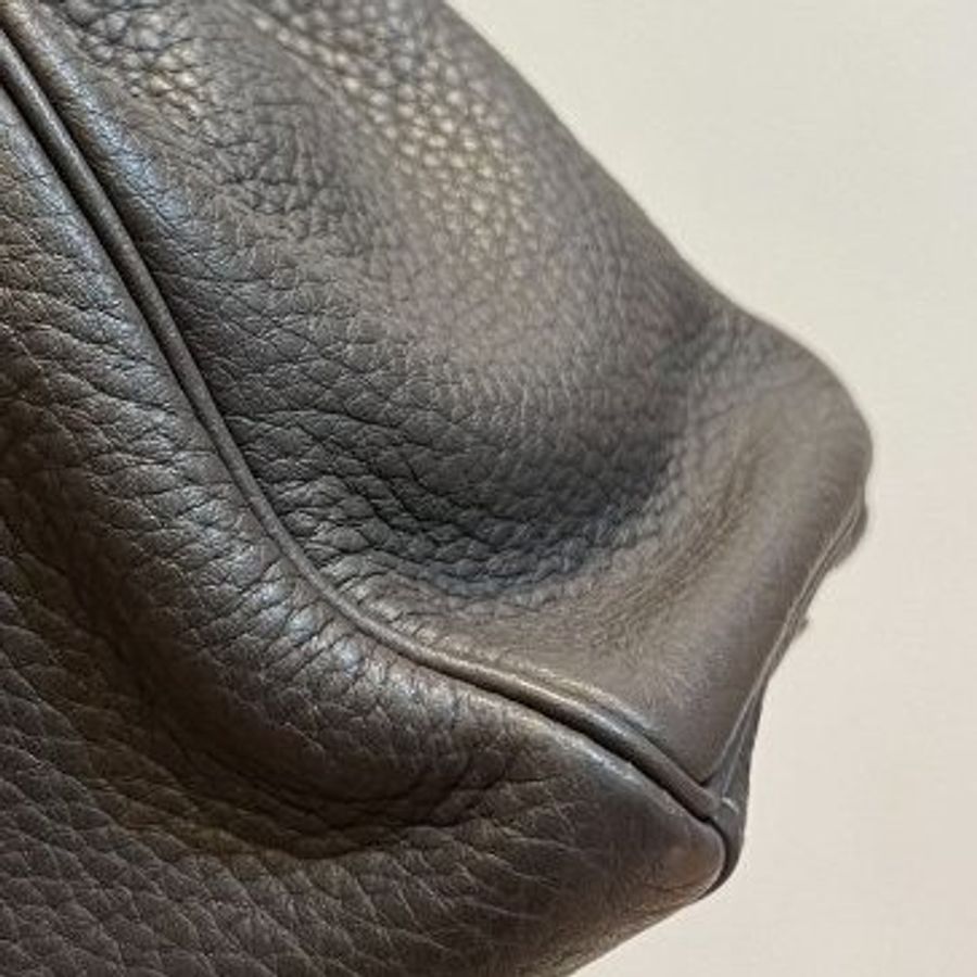 HERMES 愛馬仕 Kelly 32 灰 凱莉包 字母E 銀釦 手提包 斜背包 側背包 附絲巾-22