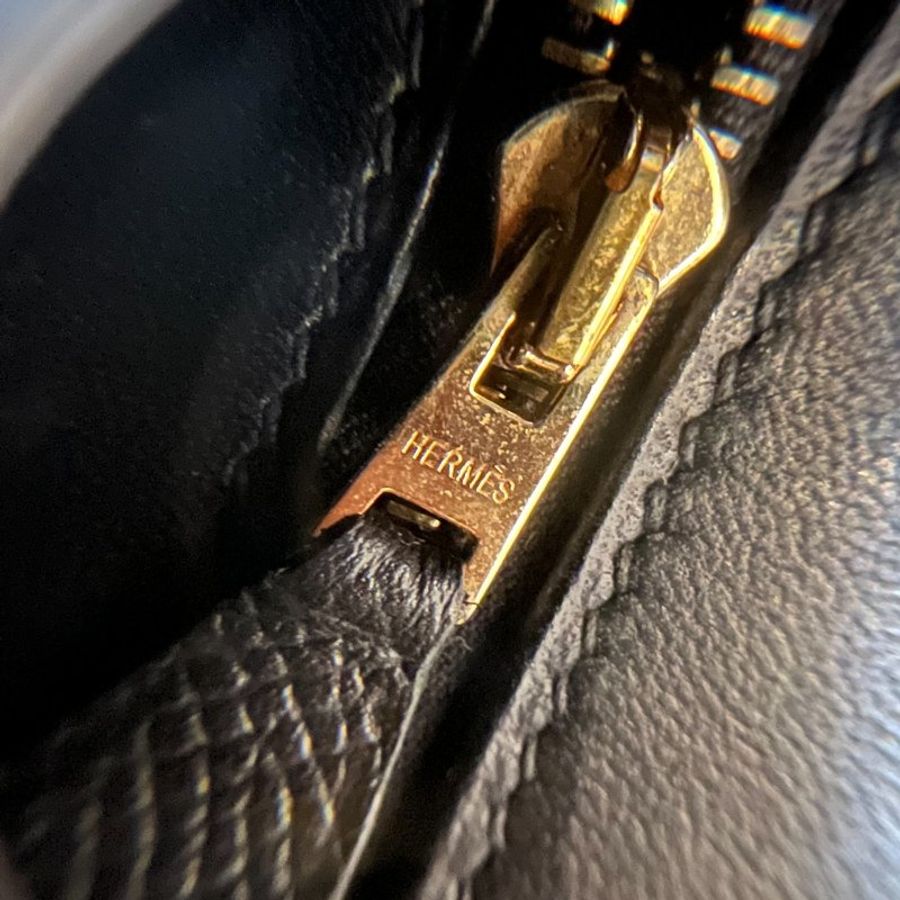 HERMÈS 愛馬仕 Constance 24 Epsom皮 康康 經典黑 黑金 玫瑰 金釦 斜背包 肩背包 手提包 側背包-22