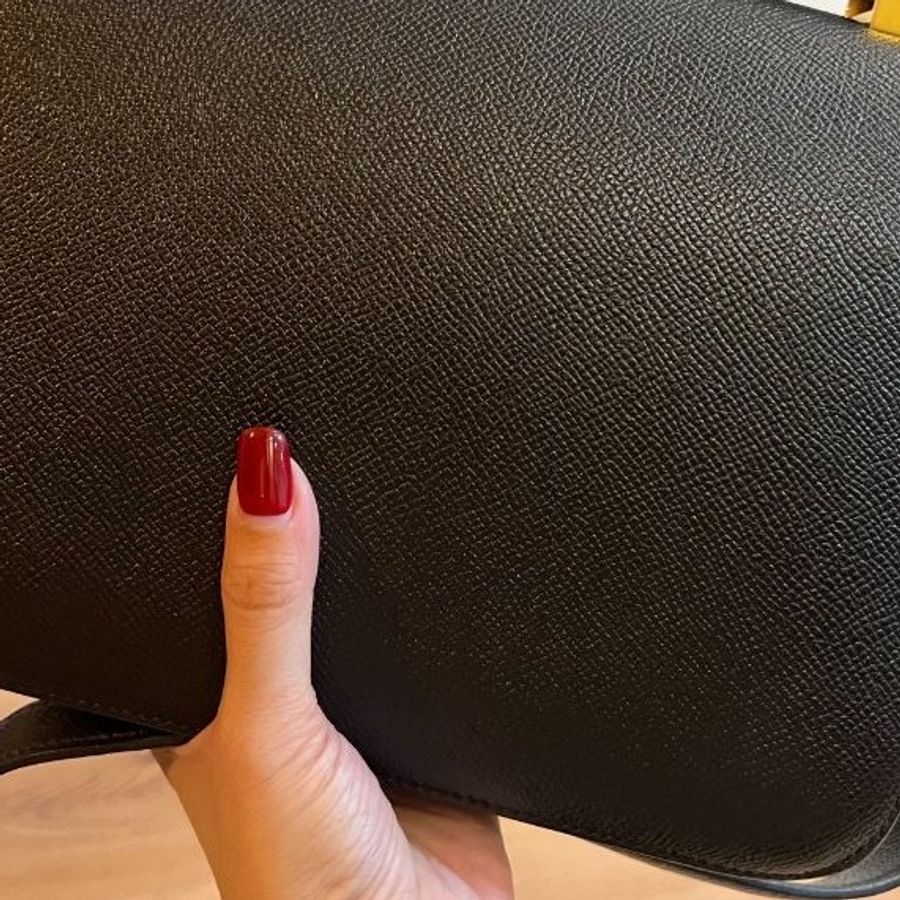 HERMÈS 愛馬仕 Constance 24 Epsom皮 康康 經典黑 黑金 玫瑰 金釦 斜背包 肩背包 手提包 側背包-35