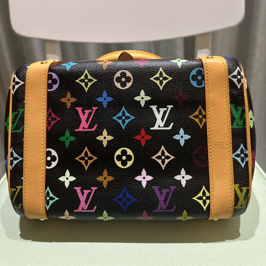 LOUIS VUITTON黑彩 村上隆Priscilla手提包 M40097-2