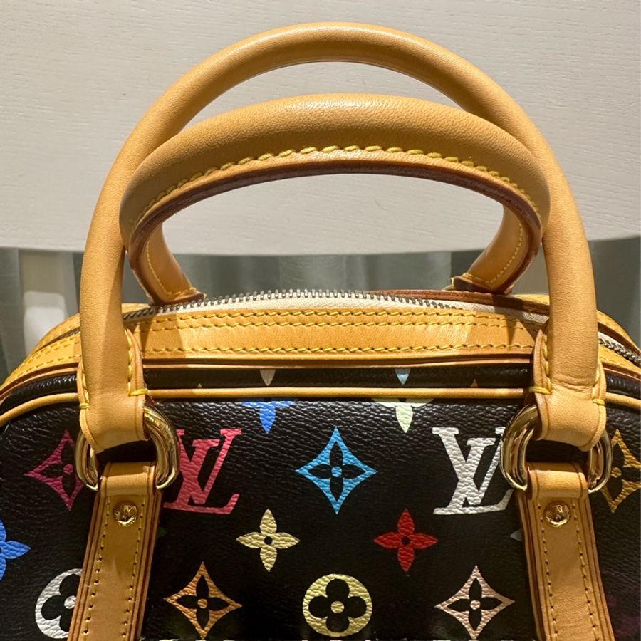 LOUIS VUITTON黑彩 村上隆Priscilla手提包 M40097-3