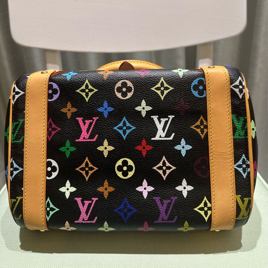 LOUIS VUITTON黑彩 村上隆Priscilla手提包 M40097-12