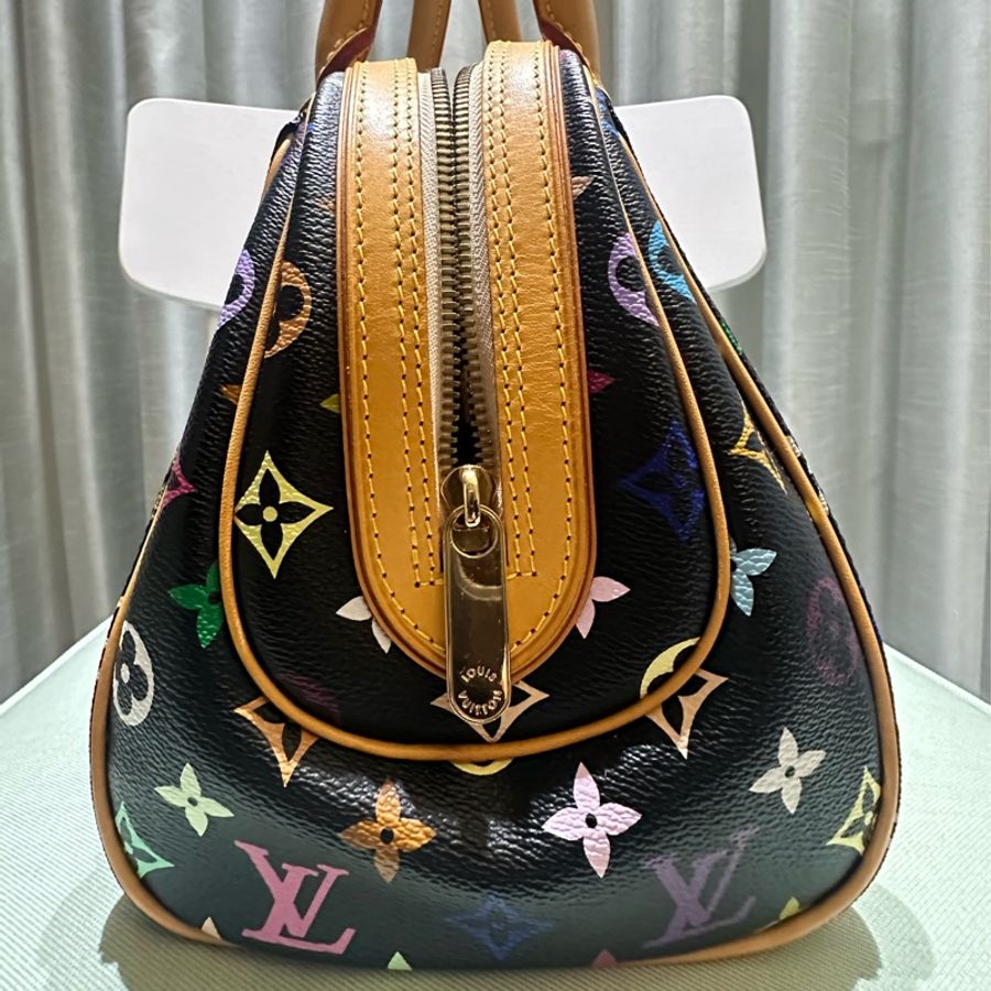 LOUIS VUITTON黑彩 村上隆Priscilla手提包 M40097-14
