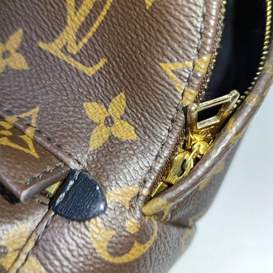 Louis Vuitton 經典老花迷你後背包，PALM SPRINGS系列，LV路易威登，雙肩包，小書包，逛街包，街頭包，二手真品，免運-10
