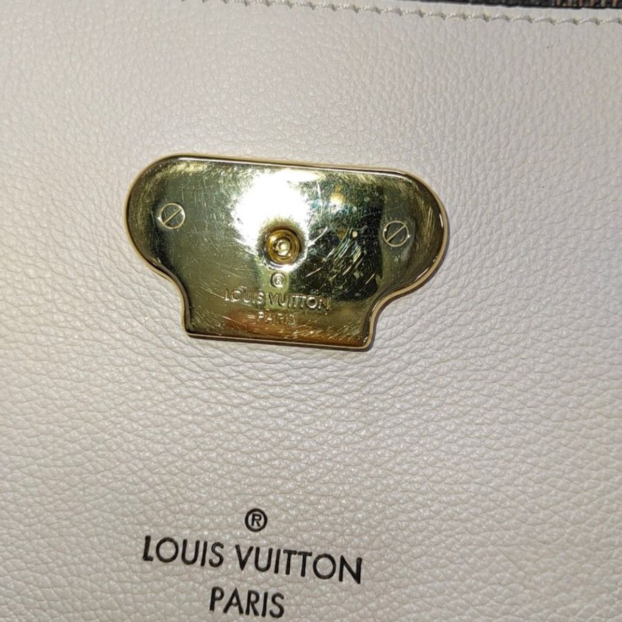 Louis Vuitton 經典棋盤格拼布單肩包，LV路易威登，VAVIN系列，單肩包，肩背包，逛街包，二手真品，免運-5