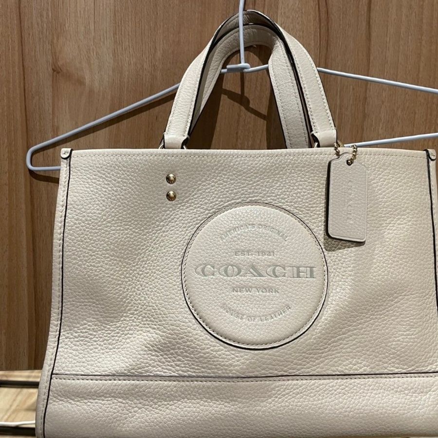 COACH pebbled leather with patch dempsey carry-0