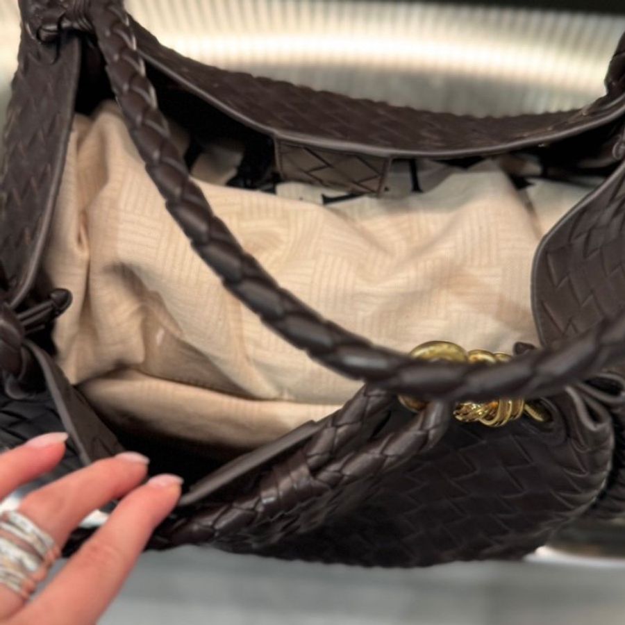 Bottega Veneta 796571 大款 Parachute 降落傘編織包 太妃糖棕色《當季專櫃正售★全新商品 》-4