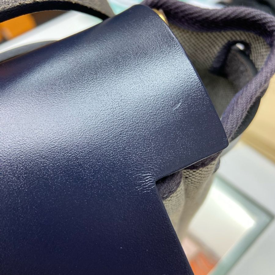 HERMES HERBAG 31 灰藍色 豬鼻 U Stamp 手提 單肩包-10