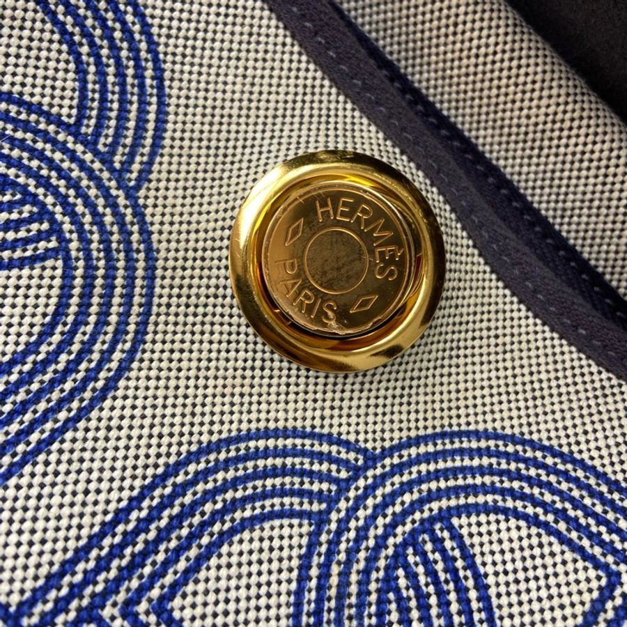 HERMES HERBAG 31 灰藍色 豬鼻 U Stamp 手提 單肩包-13
